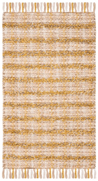 CAP871D-57 5 x 7 ft. Cape Cod Bohemian Hand Woven Rectangle Area Rugs, Gold & Natural -  Safavieh