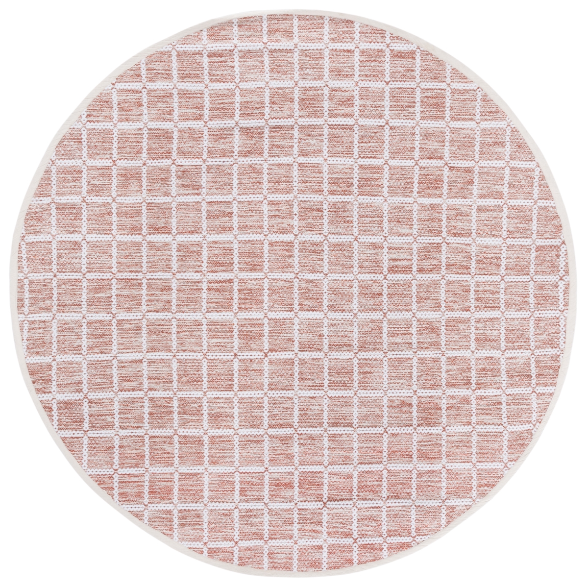 Picture of Safavieh MTK977P-6R Montauk 6 x 6 ft. Contemporary Round Area Rug - Orange & Ivory