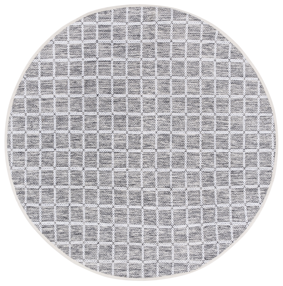 Picture of Safavieh MTK977Z-6R Montauk 6 x 6 ft. Contemporary Round Area Rug - Black & Ivory