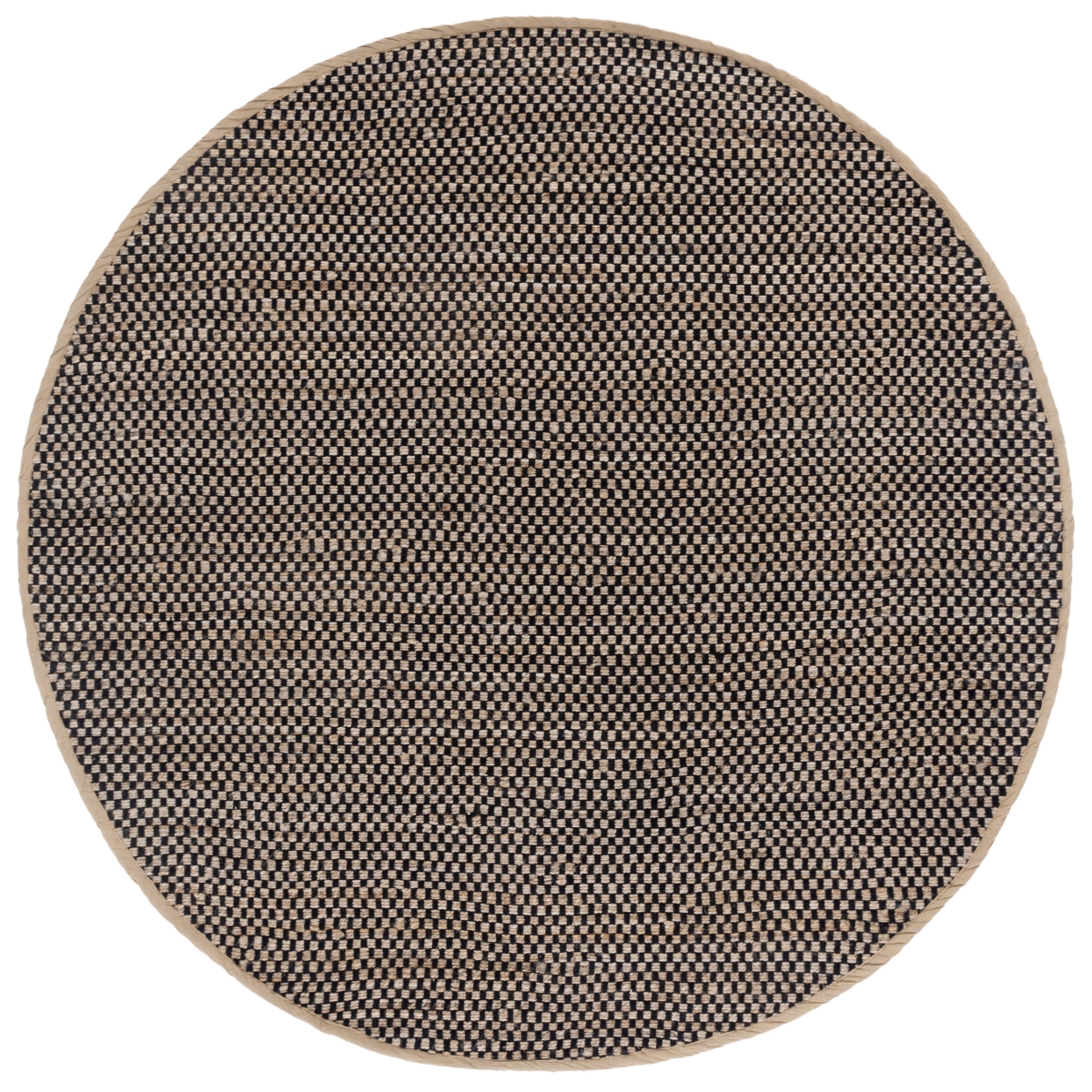 Picture of Safavieh MTK978Z-6R Montauk 6 x 6 ft. Contemporary Round Area Rug - Natural & Black