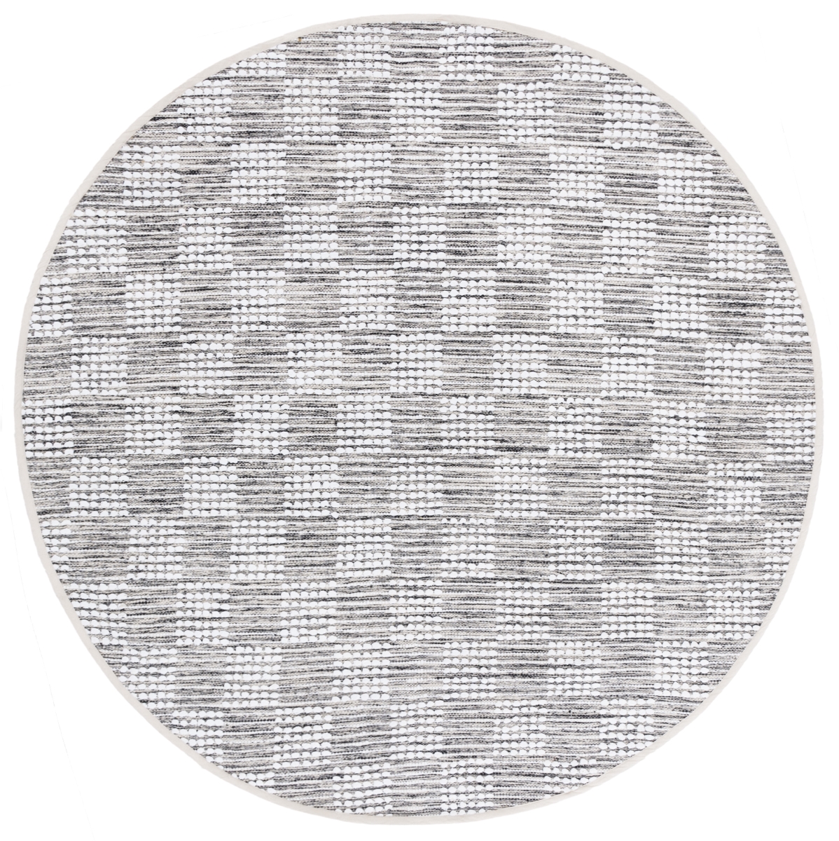 Picture of Safavieh MTK979Z-6R Montauk 6 x 6 ft. Contemporary Round Area Rug - Black & Ivory