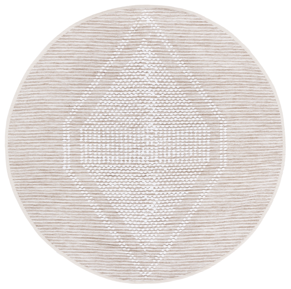 Picture of Safavieh MTK980B-6R Montauk 6 x 6 ft. Contemporary Round Area Rug - Beige & Ivory
