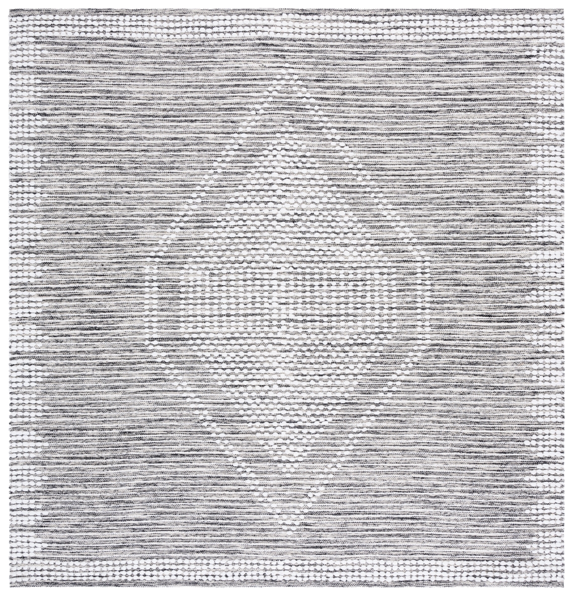 Picture of Safavieh MTK980Z-6SQ Montauk 6 x 6 ft. Contemporary Square Area Rug - Black & Ivory