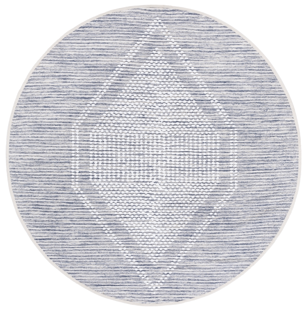 Picture of Safavieh MTK980N-6R Montauk 6 x 6 ft. Contemporary Round Area Rug - Navy & Ivory