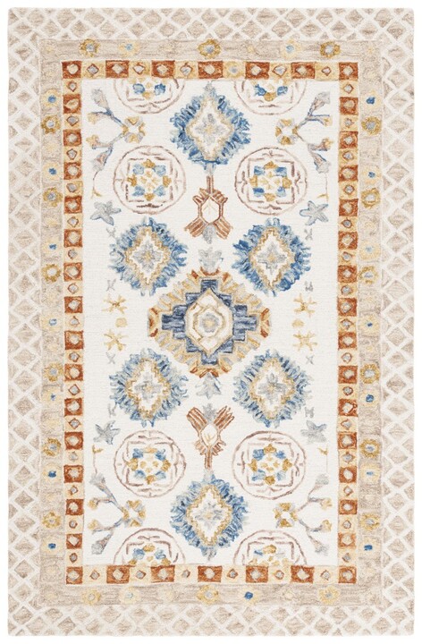 Picture of Safavieh APN551B-6R 6 x 6 ft. Traditional Aspen Round Rug - Ivory & Beige