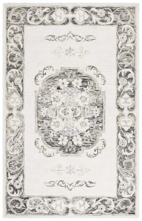 Picture of Safavieh APN552Z-6R 6 x 6 ft. Traditional Aspen Round Rug - Ivory & Black