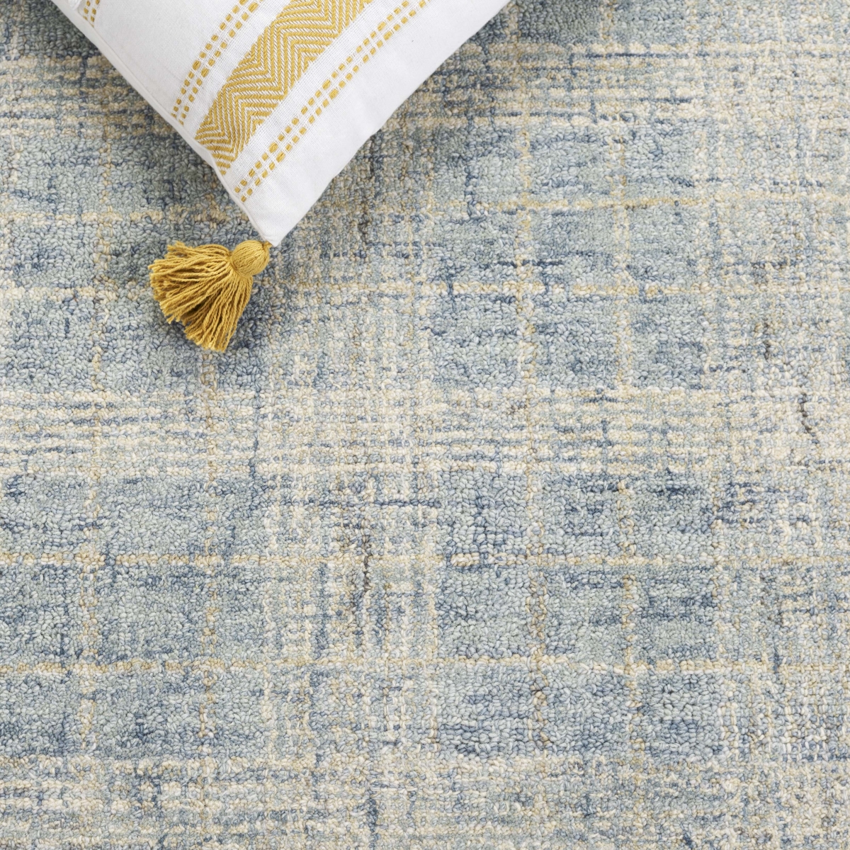 Picture of Safavieh GRE701M-6R 6 x 6 ft. Contemporary Genre Round Rug in Blue & Ivory