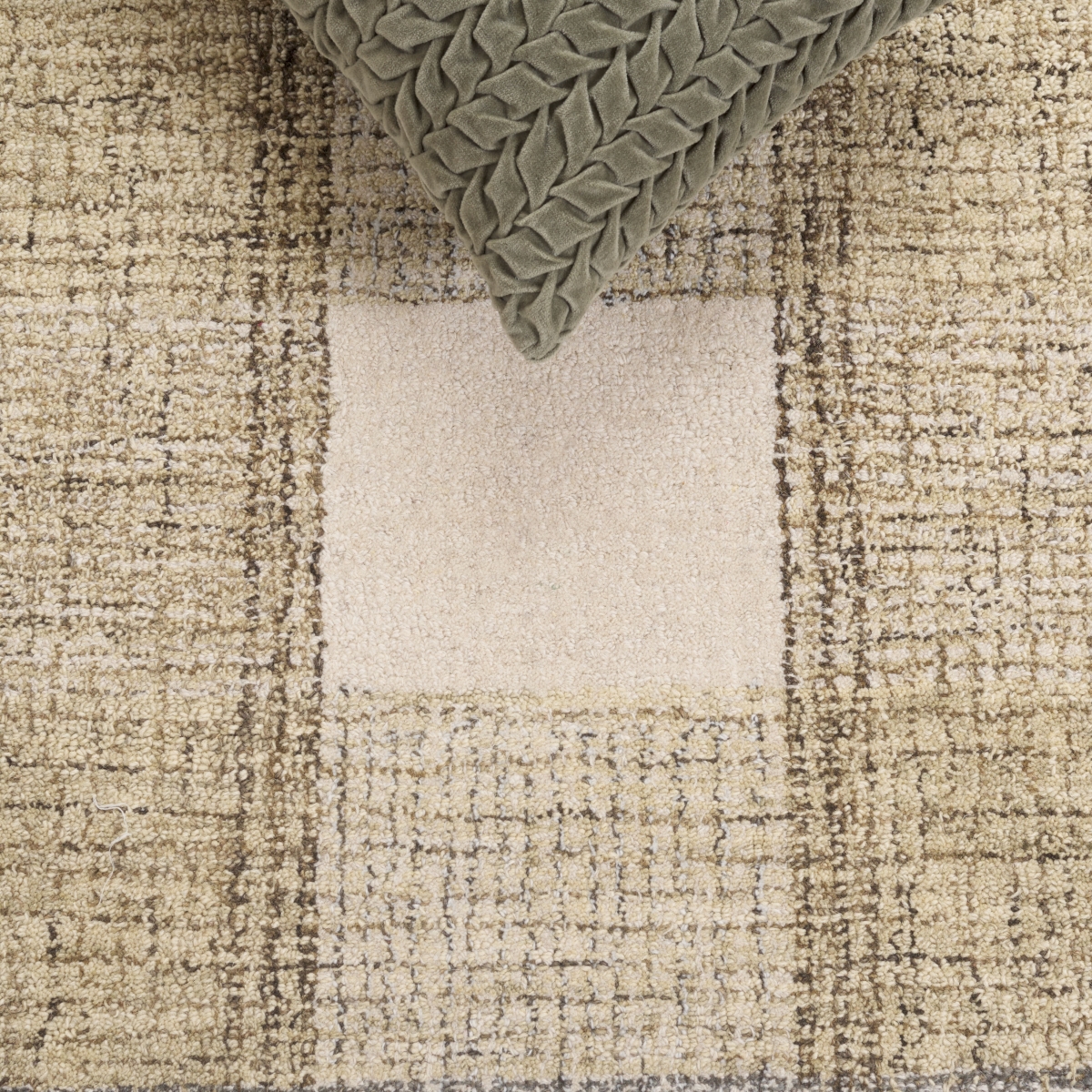 Picture of Safavieh GRE702T-6R 6 x 6 ft. Contemporary Genre Round Rug in Ivory & Brown