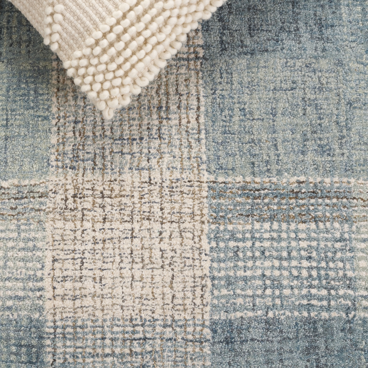 Picture of Safavieh GRE703M-6R 6 x 6 ft. Contemporary Genre Round Rug in Ivory & Blue