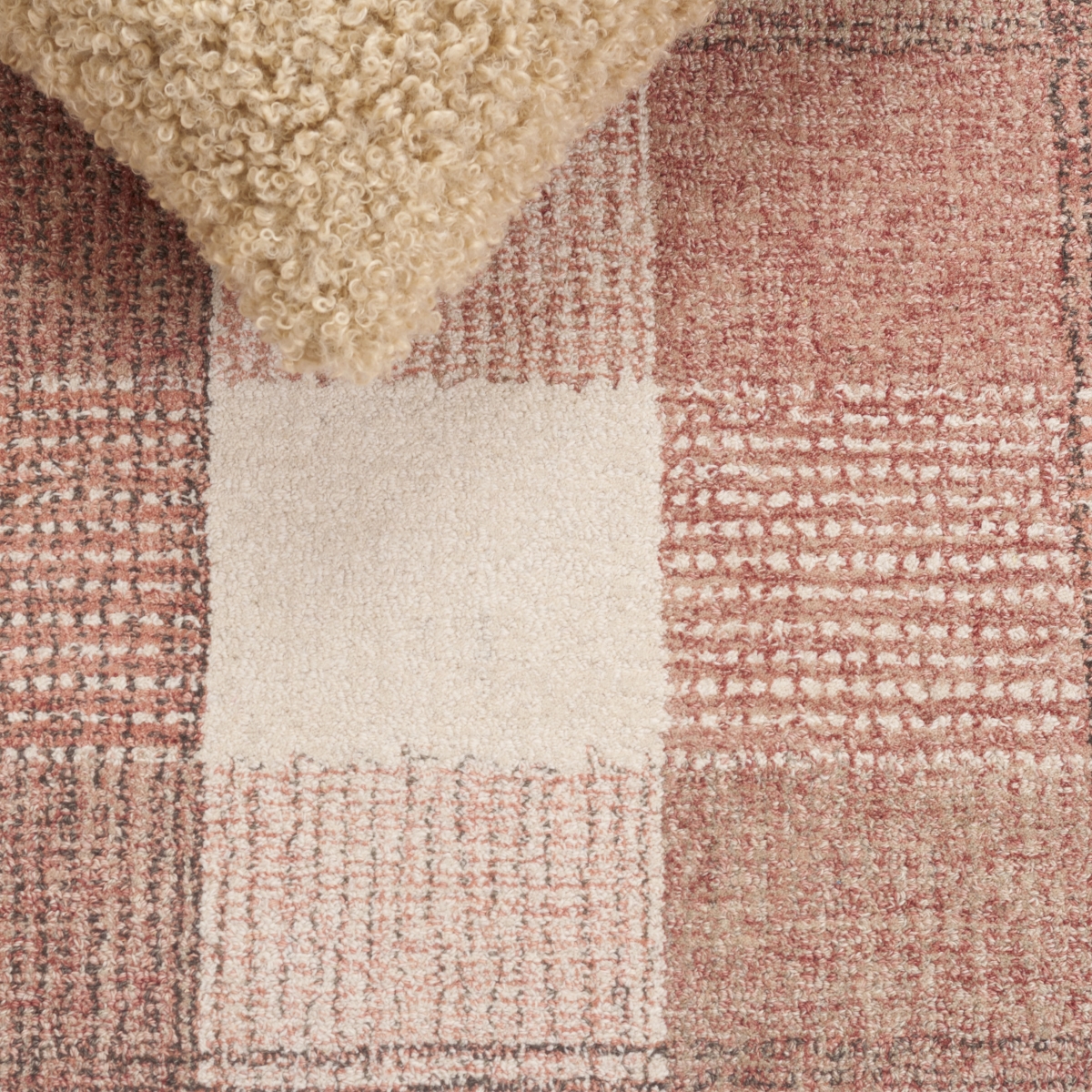 Picture of Safavieh GRE704Q-6R 6 x 6 ft. Contemporary Genre Round Rug in Ivory & Red