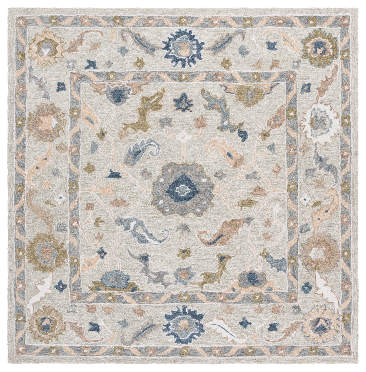Picture of Safavieh MET827B-6SQ Metro 6 x 6 ft. Traditional Square Area Rug - Beige & Blue