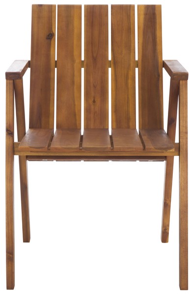 Picture of Safavieh PAT6802A Tucker Stacking Chair - Teak
