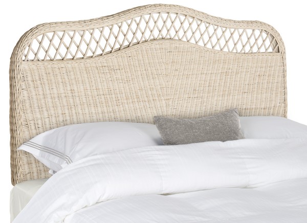 Picture of Safavieh SEA8033A-F Sephina Full Size Headboard&#44; White Washed