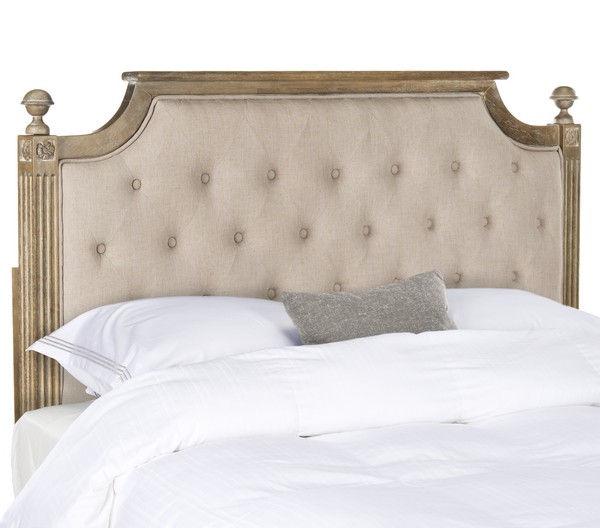 Picture of Safavieh FOX6241B-F Rustic Full Size Headboard, Taupe