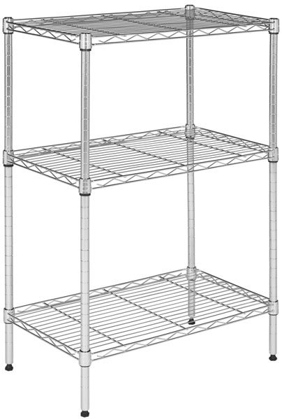 Picture of Safavieh HAC2000B Sierra Mini 3 Tier Shelve, Chrome Plating