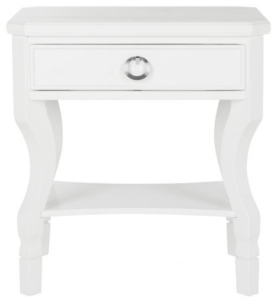 Safaviehfox6275a Alaia One Drawer Night Stand White White Dailymail