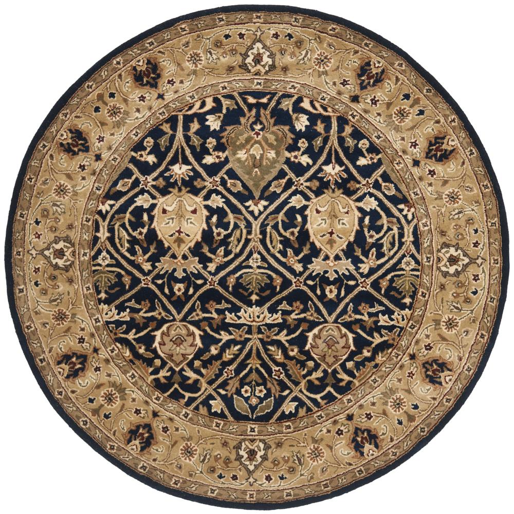 PL819C-6R 6 x 6 ft. Persian Legend Hand Tufted Round Area Rug, Blue & Gold -  Safavieh