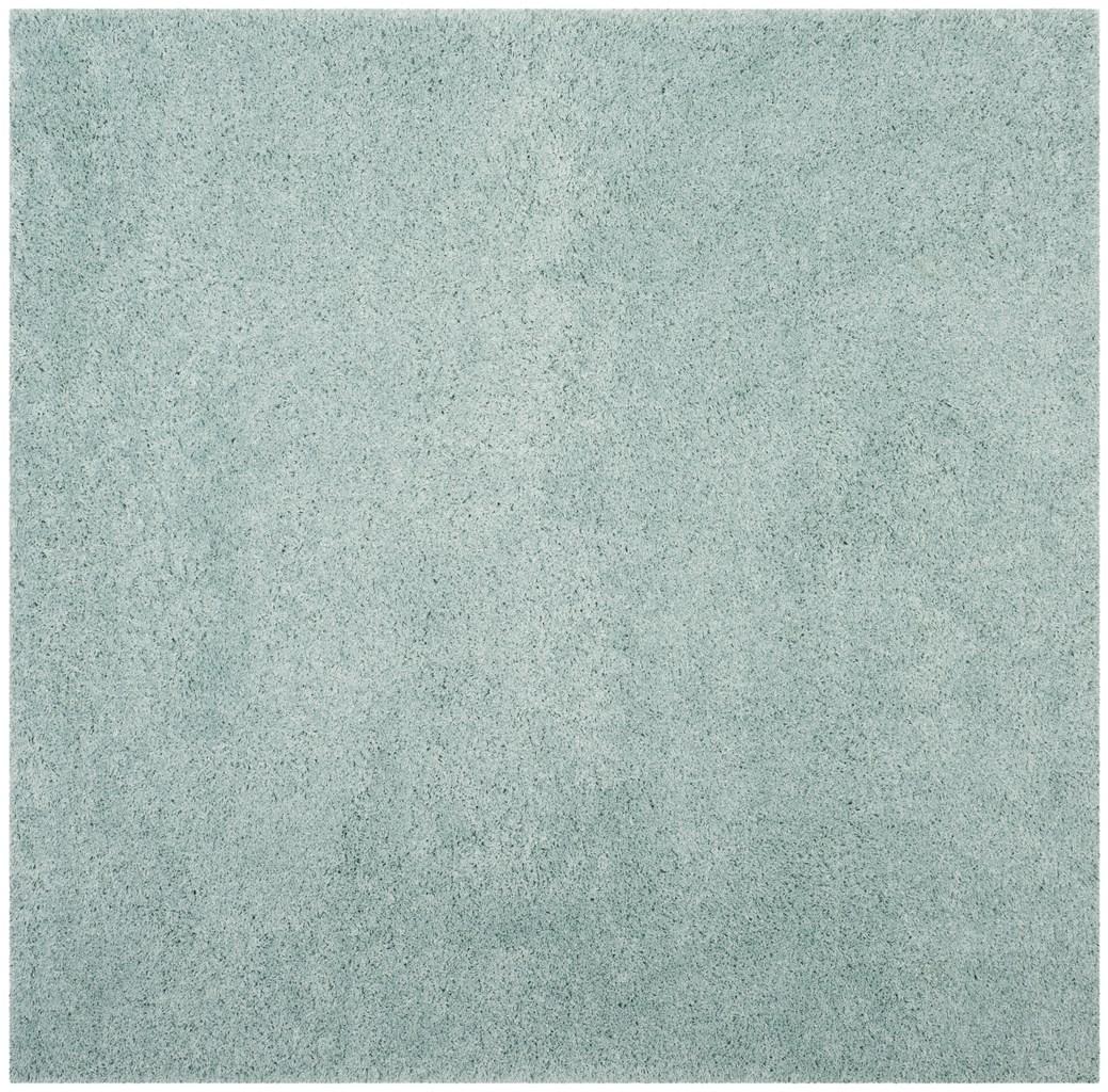 SGL303E-7SQ Laguna Shag Power Loomed Square Area Rug, Light Blue - 6 ft.-7 in. x 6 ft.-7 in -  Safavieh