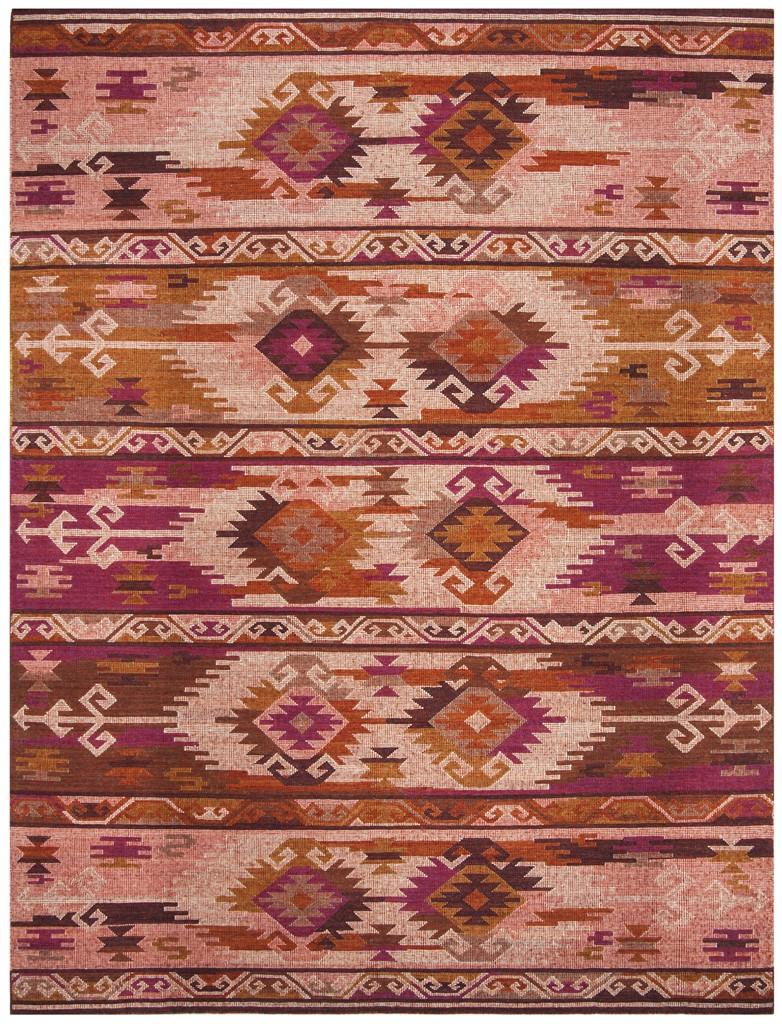CNY108A-8 Canyon Hand Woven Flat Weave Large Rectangle Area Rug, Pink & Red - 8 x 10 ft -  Safavieh