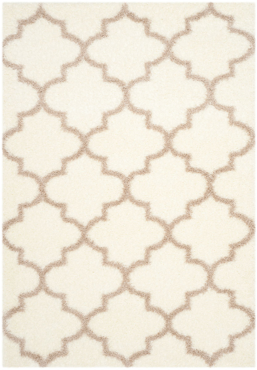 SGM832F-9 Sgm-Montreal Shag Power Loomed Large Rectangle Rugs, Ivory & Beige - 8 ft. 6 in. x 12 ft -  Safavieh