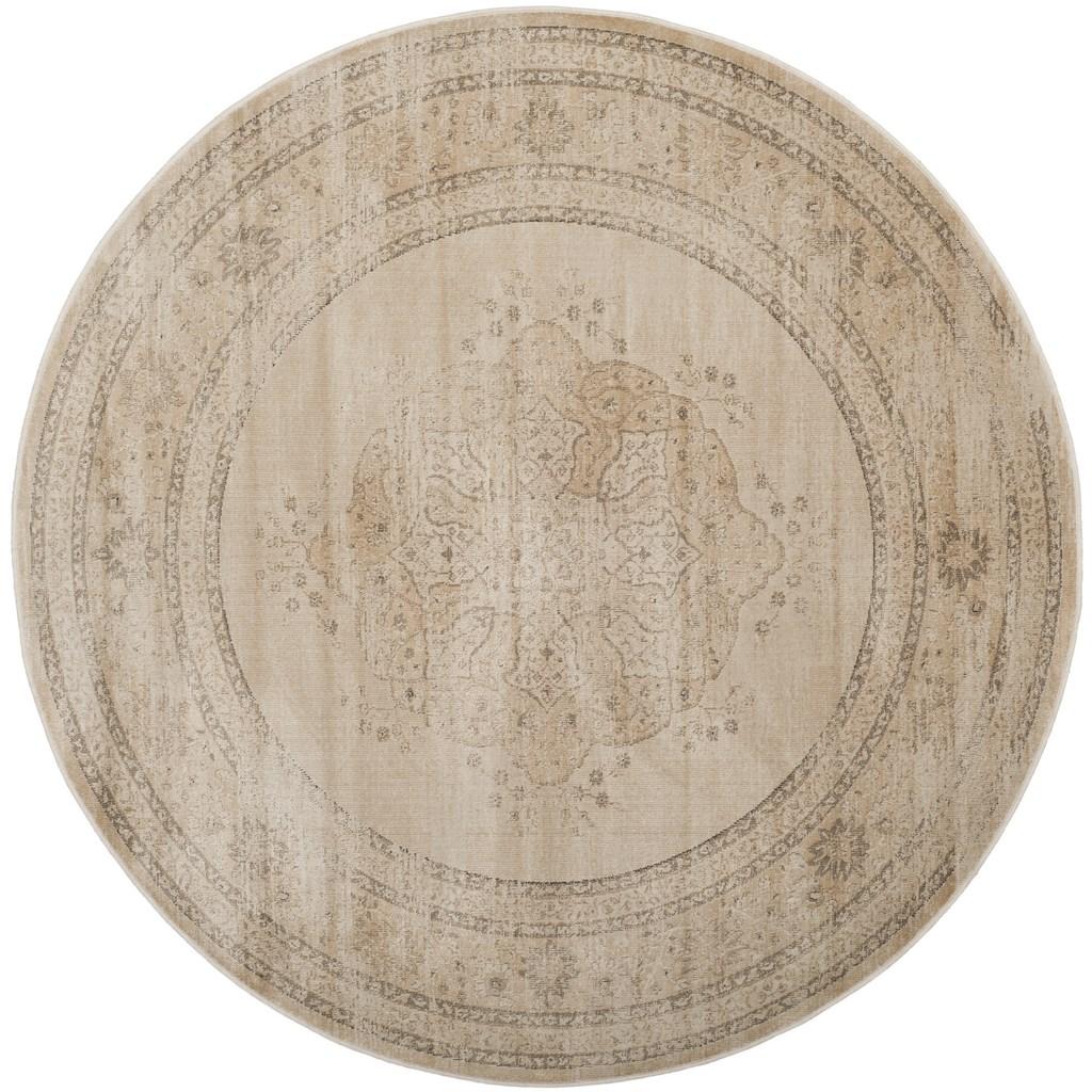 Picture of Safavieh VTG158-3440-6R Vintage Round Rugs&#44; Creme - 6 x 6 ft.