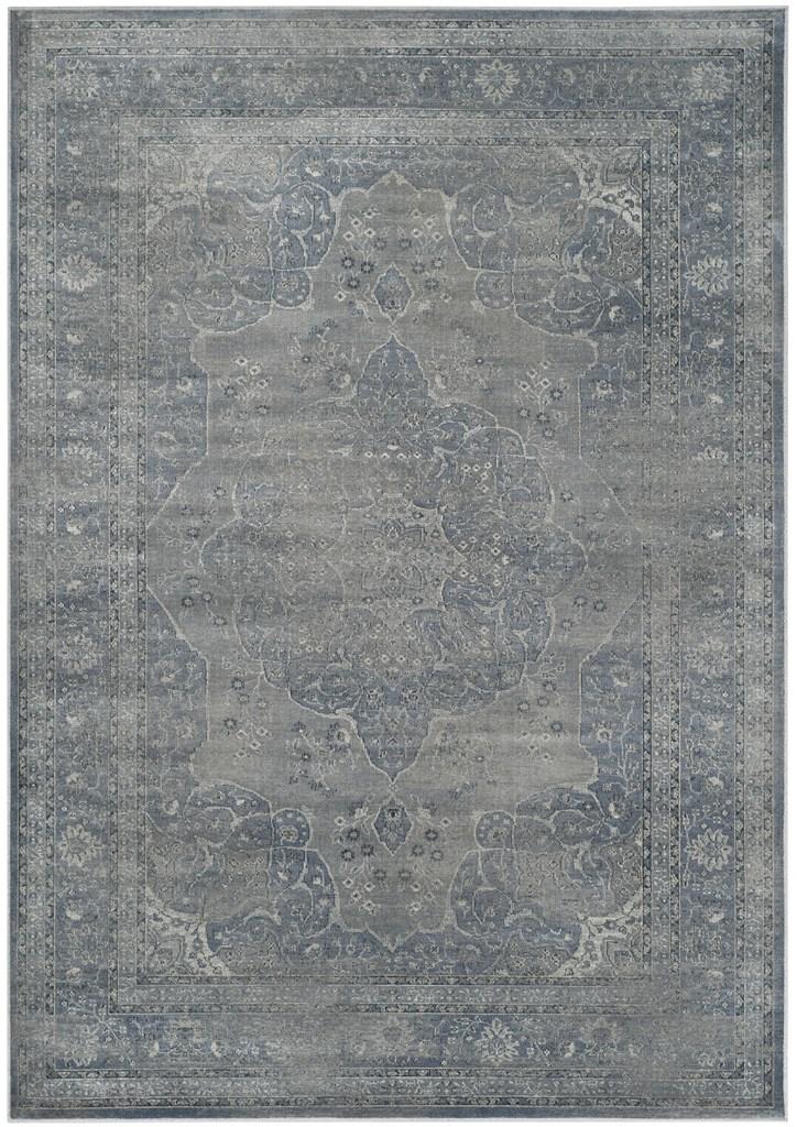 Picture of Safavieh VTG158-7110-5 Vintage Medium Rectangle Rugs&#44; Light Blue & Light Grey - 5 ft. 3 in. x 7 ft. 6 in.