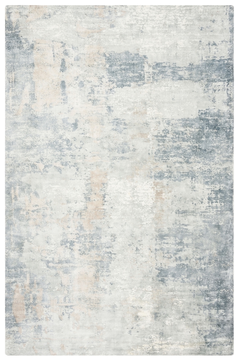 MIR725B-6 Mirage Hand Loomed Medium Rectangular Area Rug, Ivory & Grey - 6 x 9 ft -  Safavieh