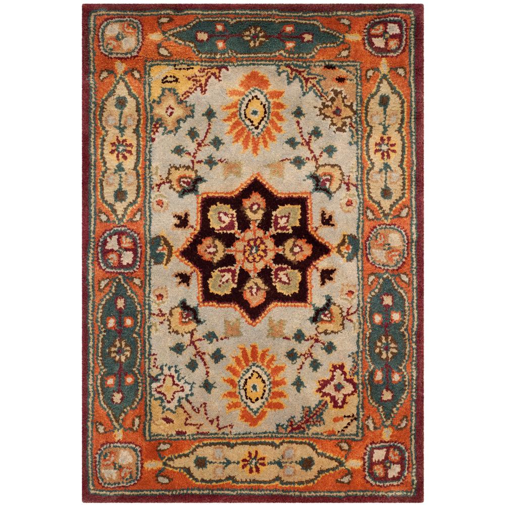 PL812A-6 6 x 9 ft. Persian Legend Hand Tufted Medium Rectangle Area Rug, Red & Rust -  Safavieh