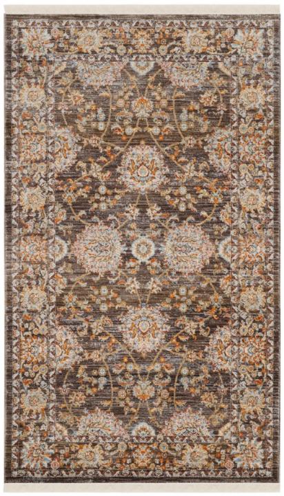 Picture of Safavieh VTP469D-3 3 x 5 ft. Vintage Persian Power Loomed Area Rug&#44; Brown & Multi Color - Small Rectangle