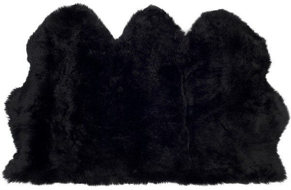 Picture of Safavieh SHS121C-3 3 x 5 ft. Sheep Skin Natural Sheep Skin Made within Acid Dying Rug&#44; Midnight Black - Small Rectangle