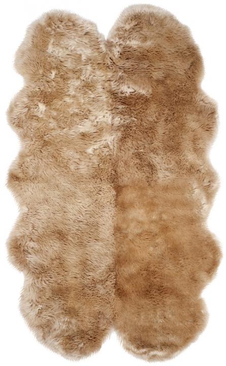 Picture of Safavieh SHS121M-4 3 ft. 7 in. x 5 ft. 11 in. Sheep Skin Natural Sheep Skin Made within Acid Dying Rug&#44; Natural Beige - Small Rectangle