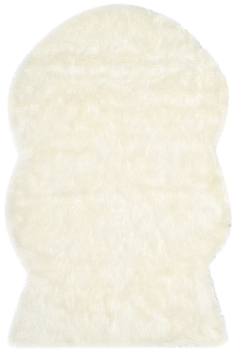 Picture of Safavieh FSS117A-5 5 x 8 ft. Medium Rectangle Faux Sheep Skin Power Loomed Rug&#44; Ivory