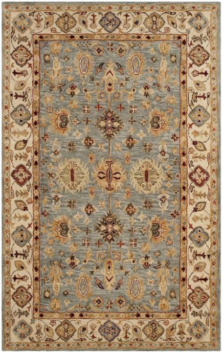 Picture of Safavieh AT847A-9 8 ft. 3 in. x 11 ft. Large Rectangle Antiquity Hand Tufted Rug&#44; Blue & Ivory