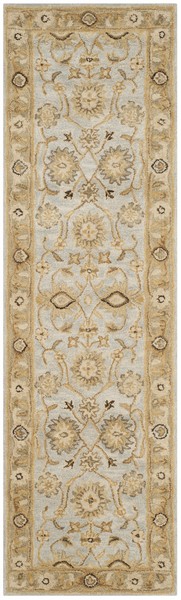Picture of Safavieh AT856B-212 2 ft. 3 in. x 12 ft. Runner Antiquity Hand Tufted Rug&#44; Light Blue & Sage