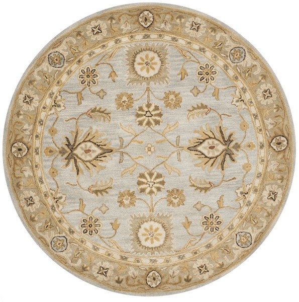 Picture of Safavieh AT856B-6R 6 x 6 ft. Round Antiquity Hand Tufted Rug&#44; Light Blue & Sage