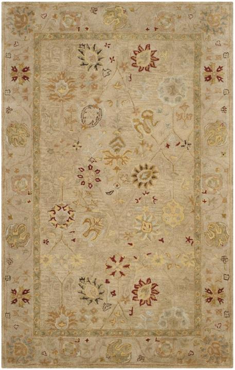Picture of Safavieh AT859B-6 6 x 9 ft. Medium Rectangle Antiquity Hand Tufted Rug&#44; Taupe & Beige