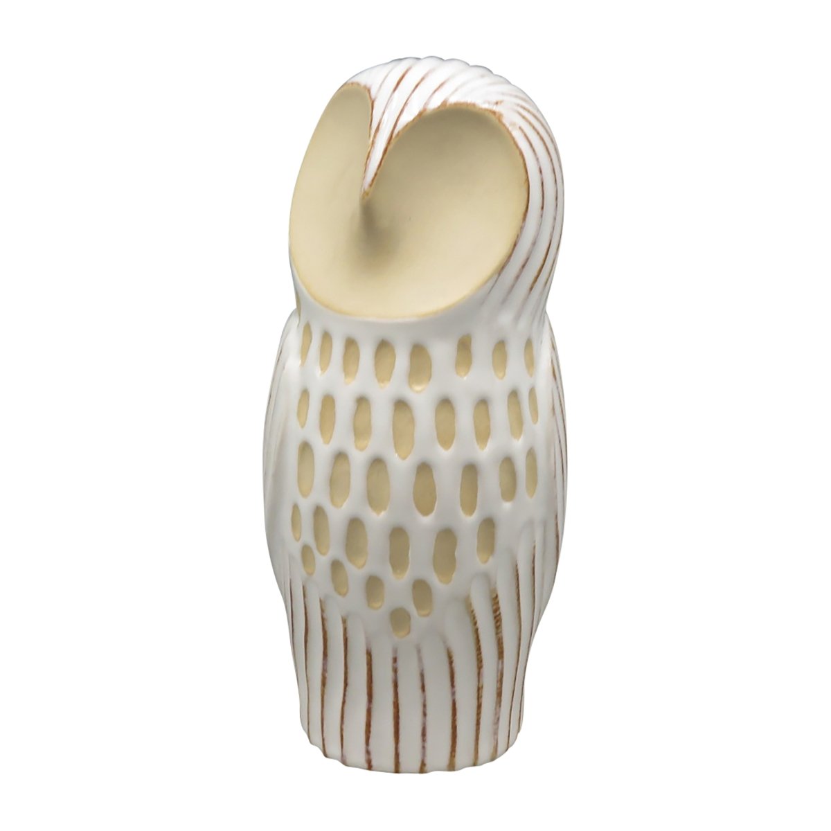 Picture of Sagebrook Home 18948 8 in. Ceramic Perched Owl&#44; Ivory