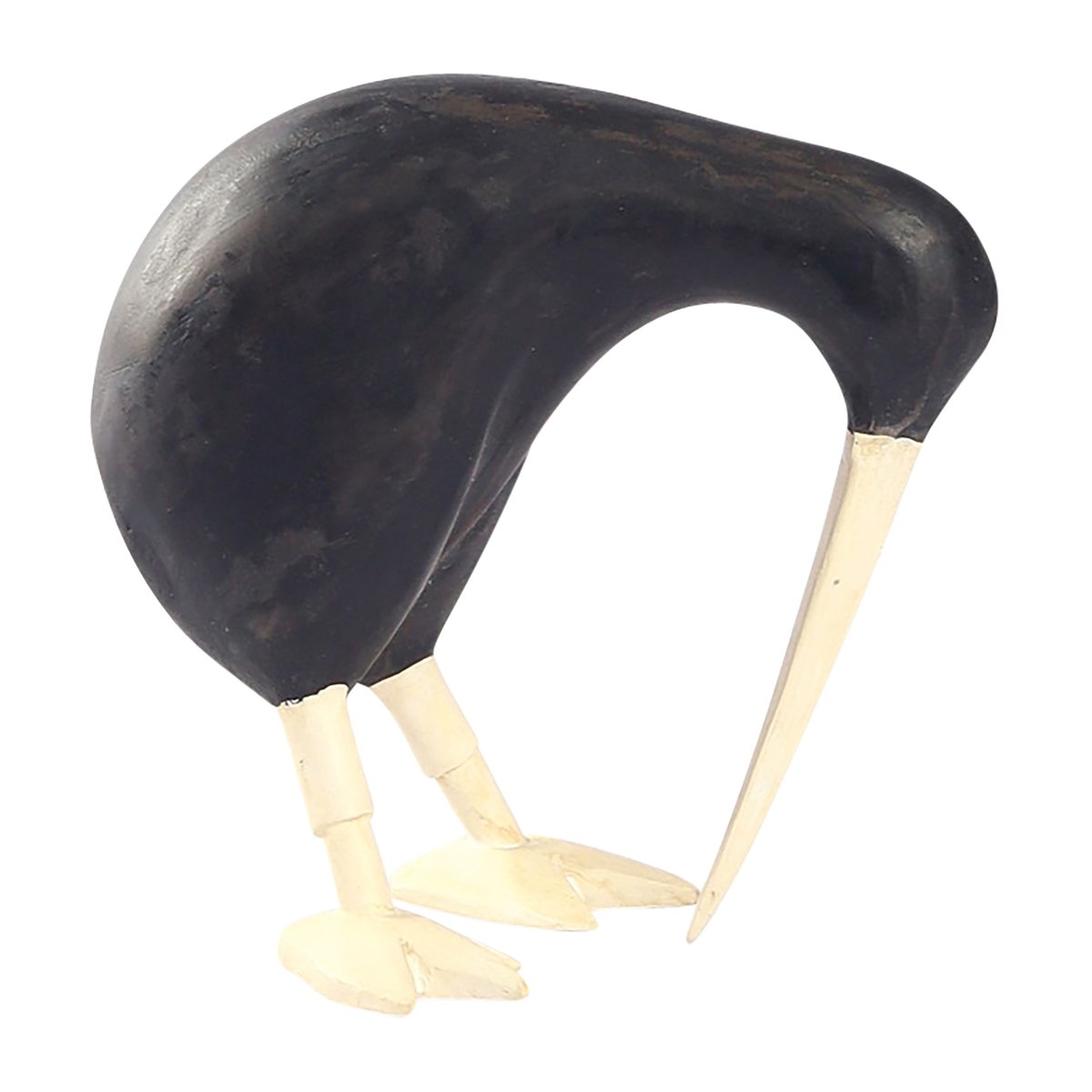 Picture of Sagebrook Home 19006-02 7 in. Wood Kiwi Bird with Natural Legs&#44; Black