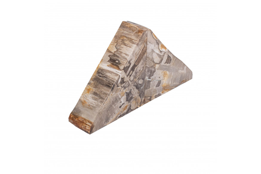Picture of Sagebrook Home 19147 6 in. Triangular Petrified Wood Bookends - Brown