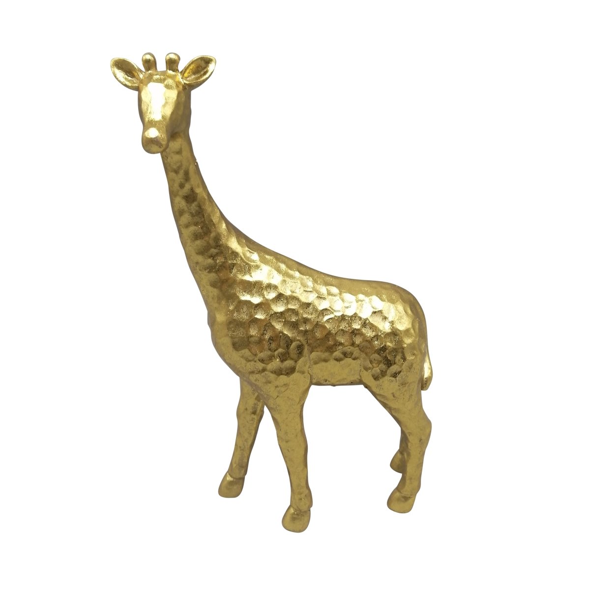 Picture of Sagebrook Home 20172 10 in. Polyresin Standing Pretty Giraffe Figure&#44; Gold