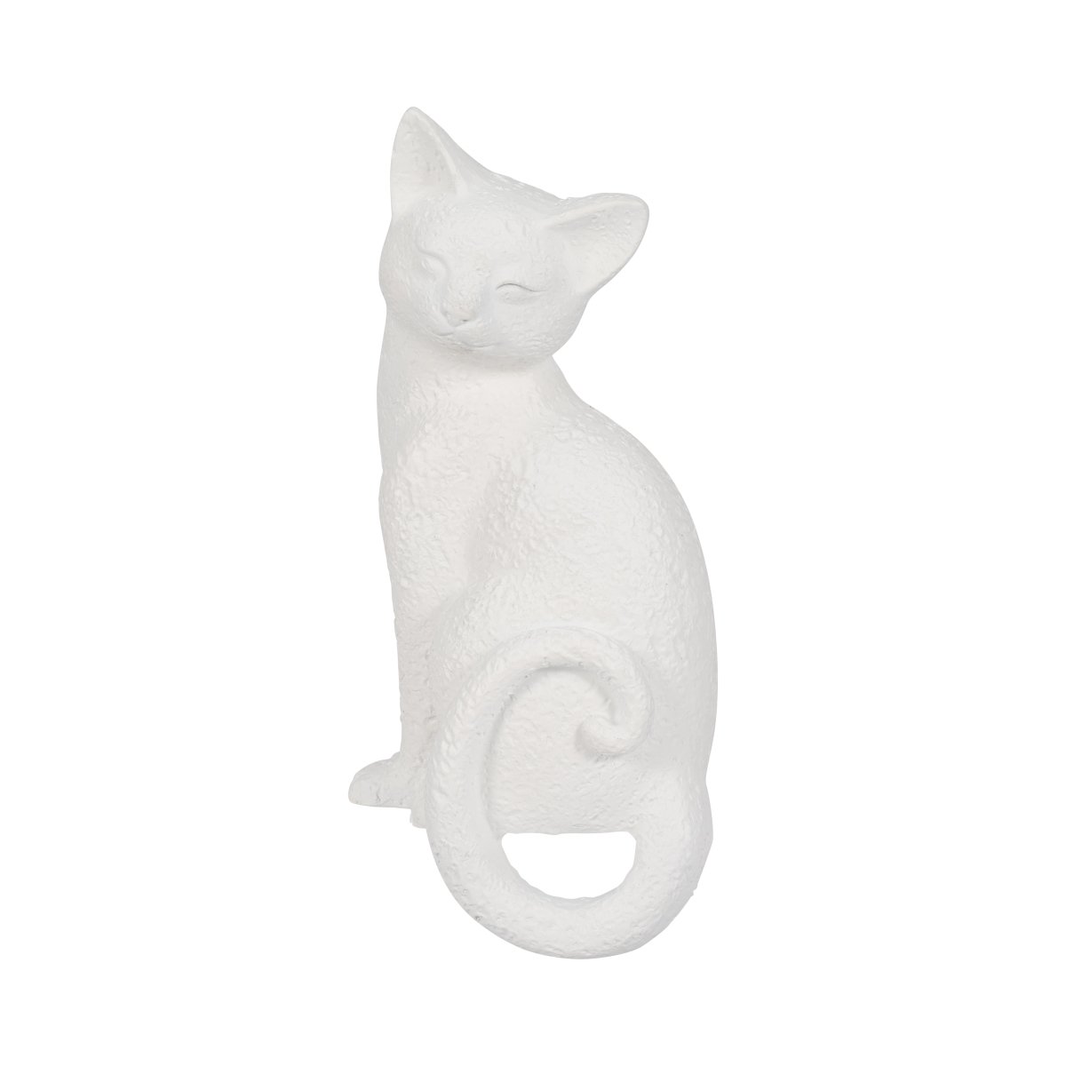 Picture of Sagebrook Home 20181-02 9 in. Polyresin Kitty with Hanging Tail Figure&#44; White