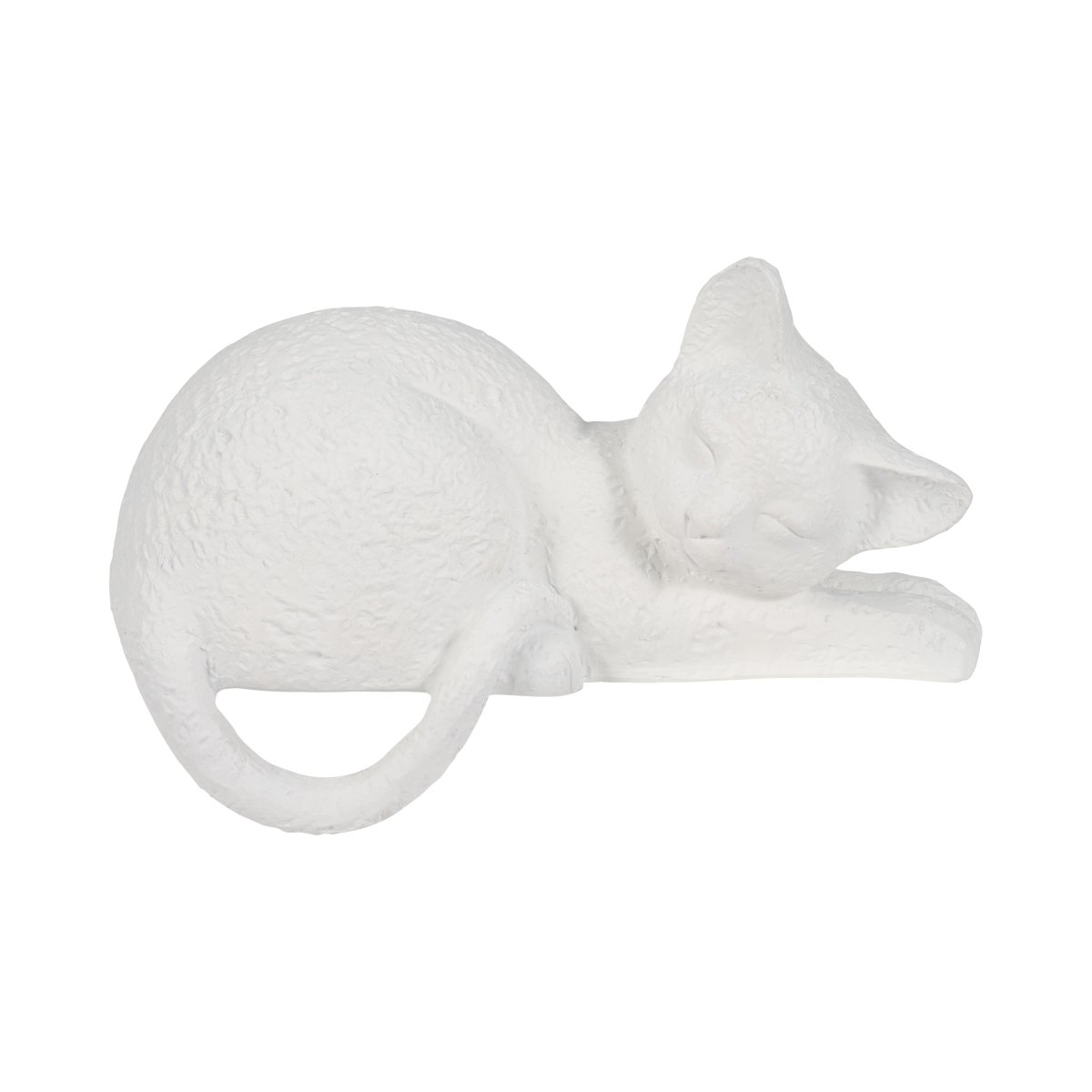 Picture of Sagebrook Home 20181-01 7 in. Polyresin Sleeping Kitty Figure&#44; White