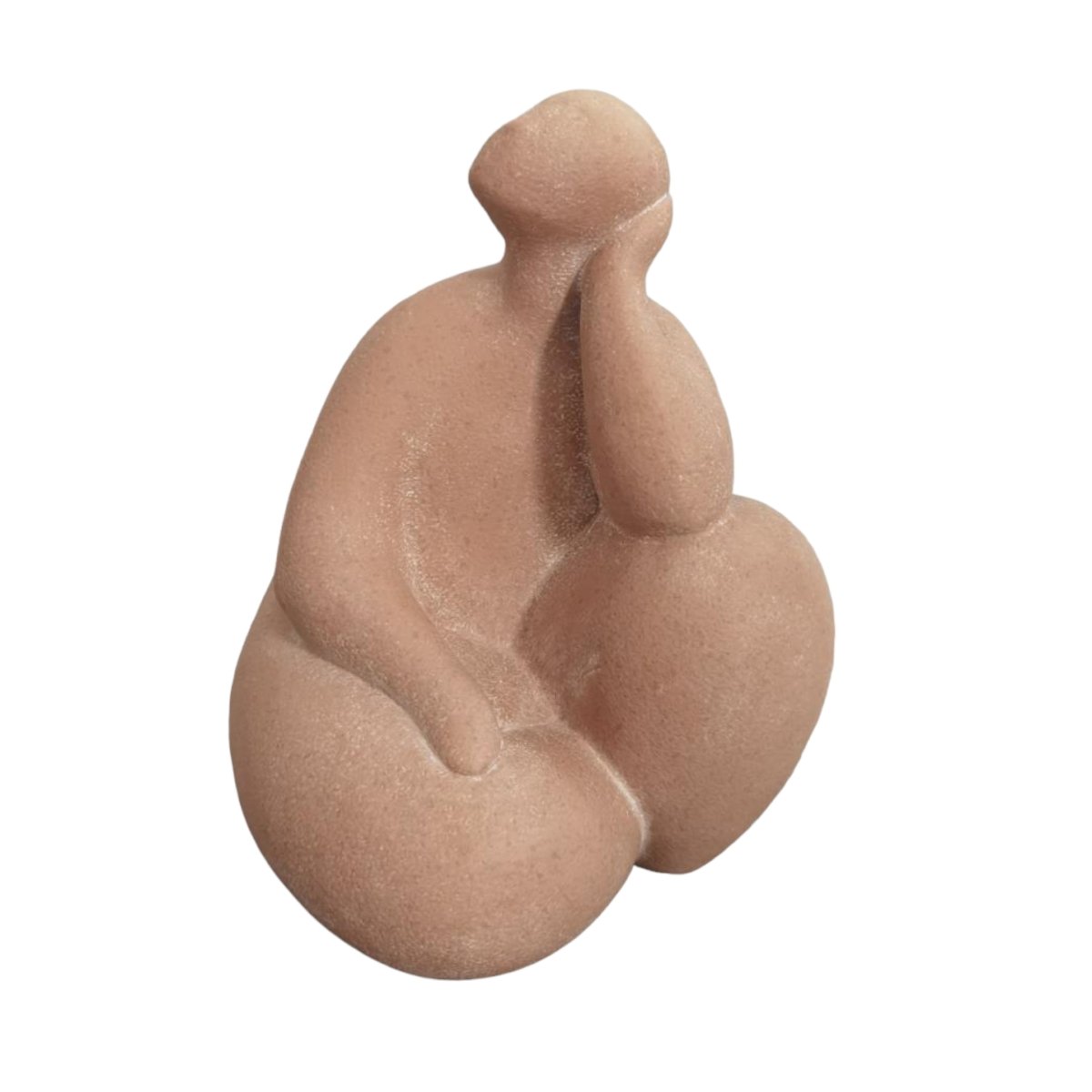 Picture of Sagebrook Home 20463 9 in. Curvy Sitting Figure&#44; Terracotta