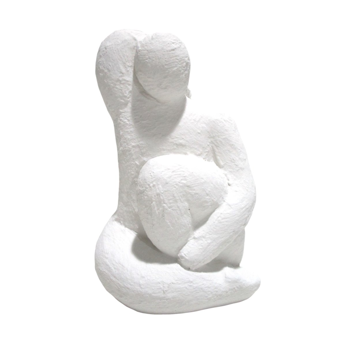 Picture of Sagebrook Home 20475-02 10 in. Raised Arm Posing Figure&#44; White