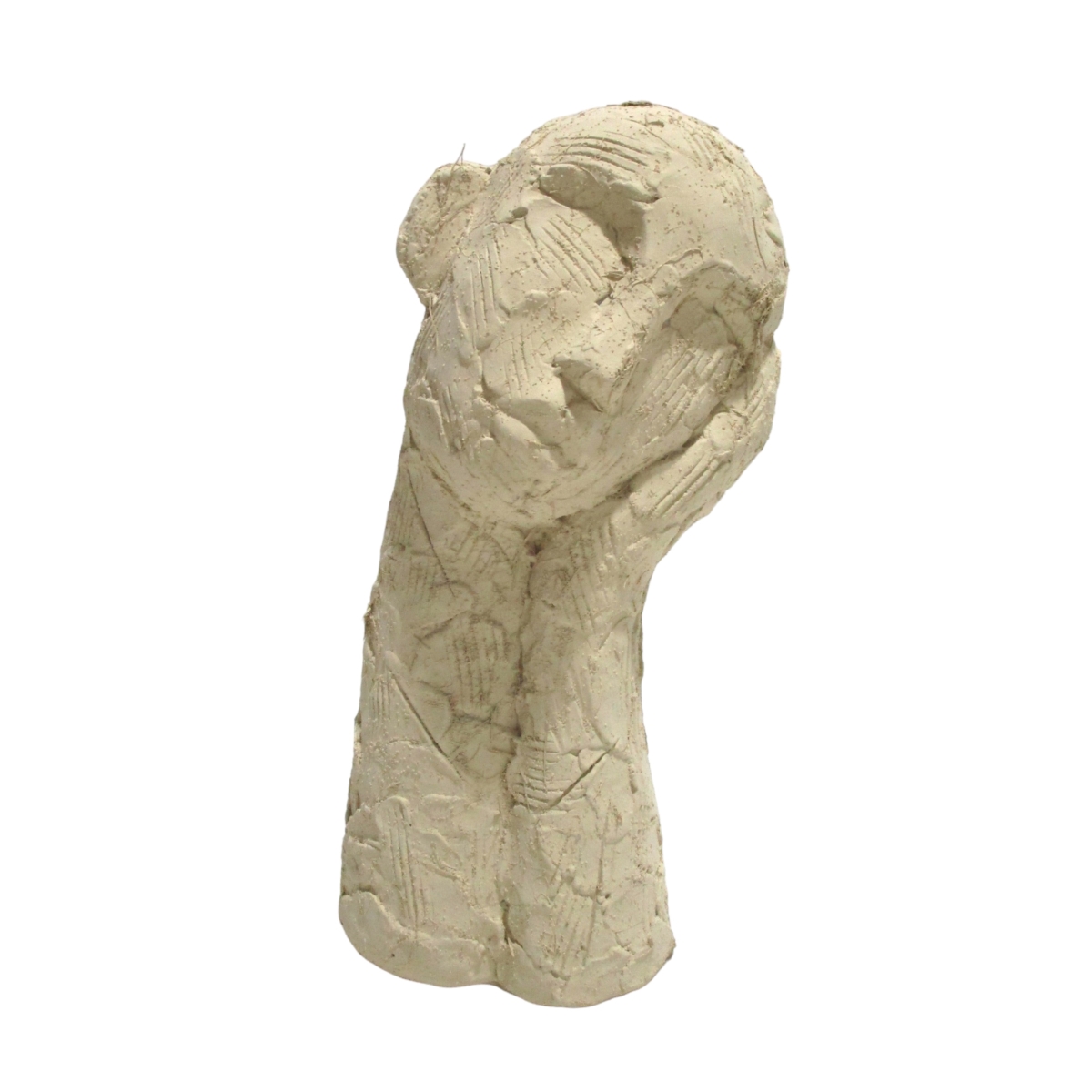Picture of Sagebrook Home 20477 11 in. Resting Head On Hand Figure&#44; Tan