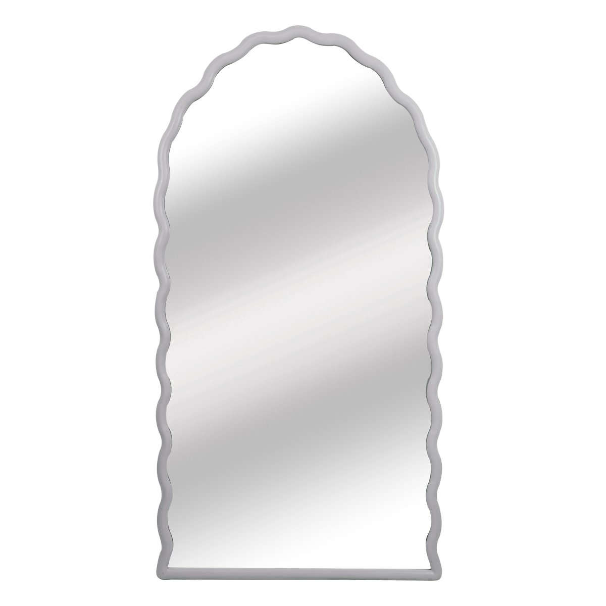 Picture of Sagebrook Home 20572-01 31 x 59 in. Wavy Leaner Mirror&#44; White