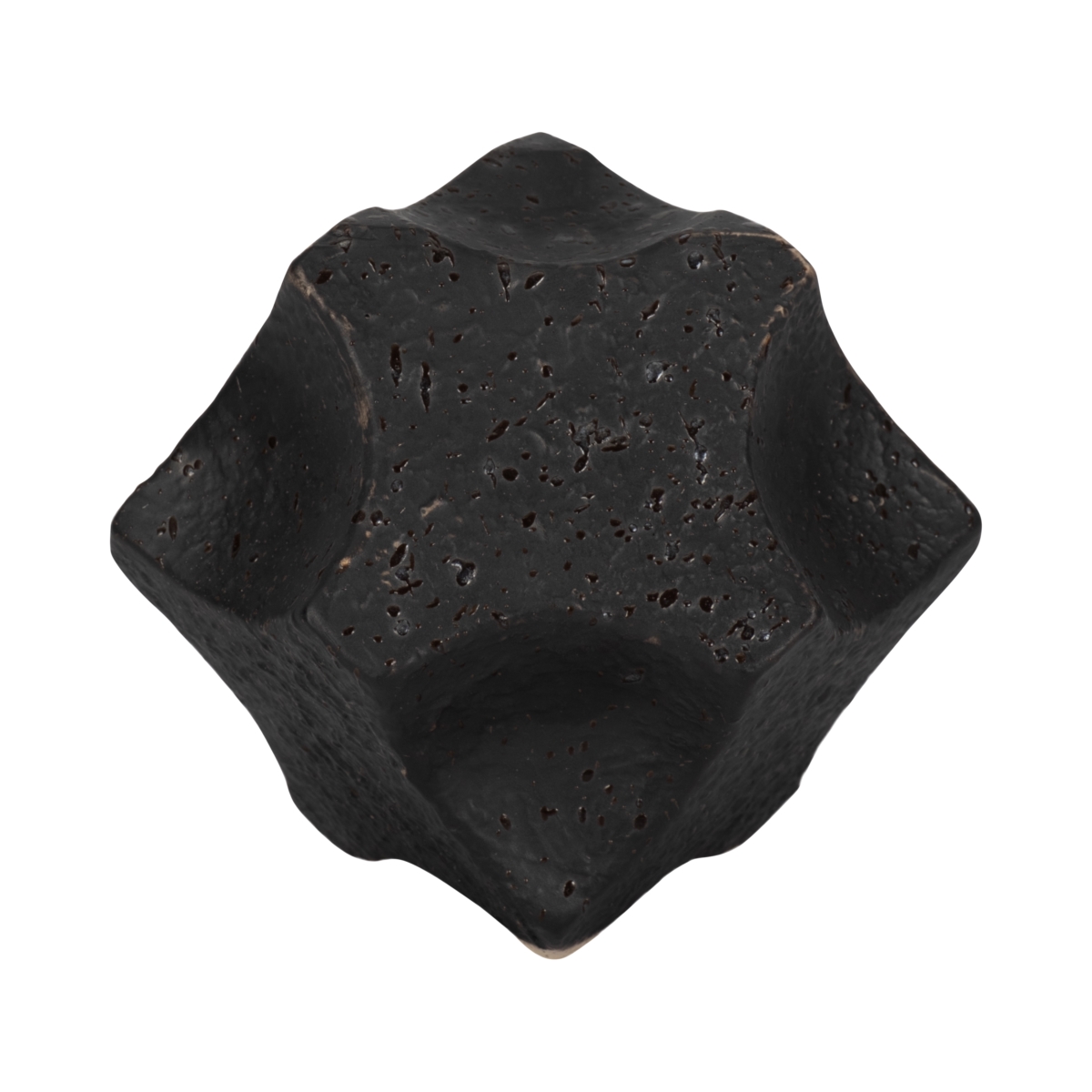Picture of Sagebrook Home 20643-01 5 in. Textured Geometric Orb&#44; Black