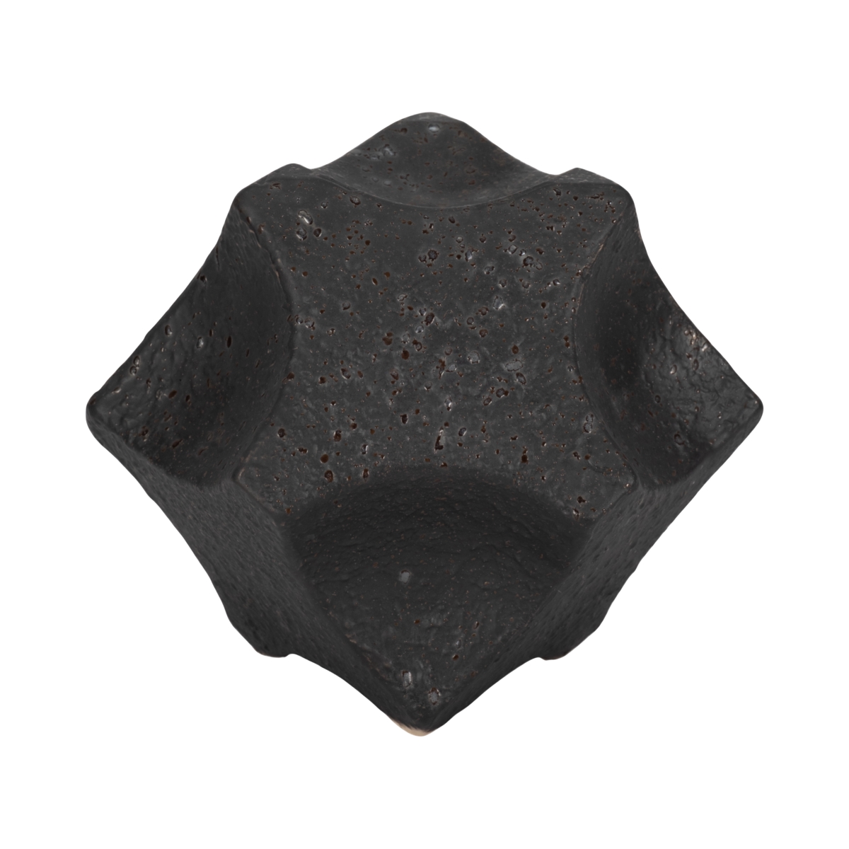 Picture of Sagebrook Home 20643-02 7 in. Textured Geometric Orb&#44; Black