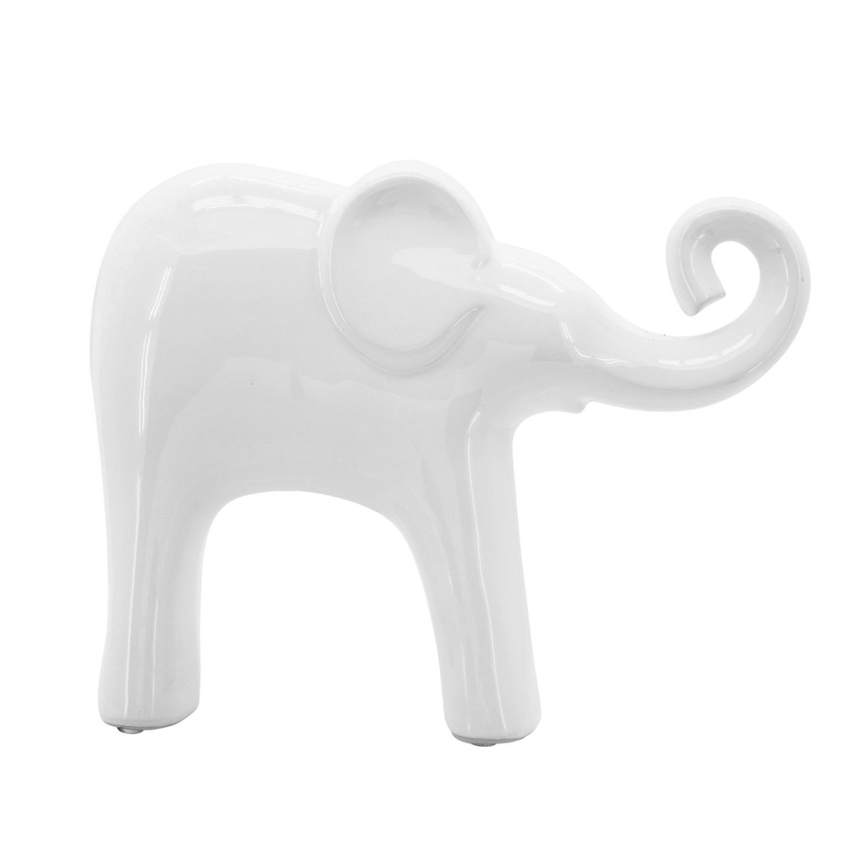 Picture of Sagebrook Home 14354-08 6 x 11 in. Ceramic Elephant Figurines&#44; White