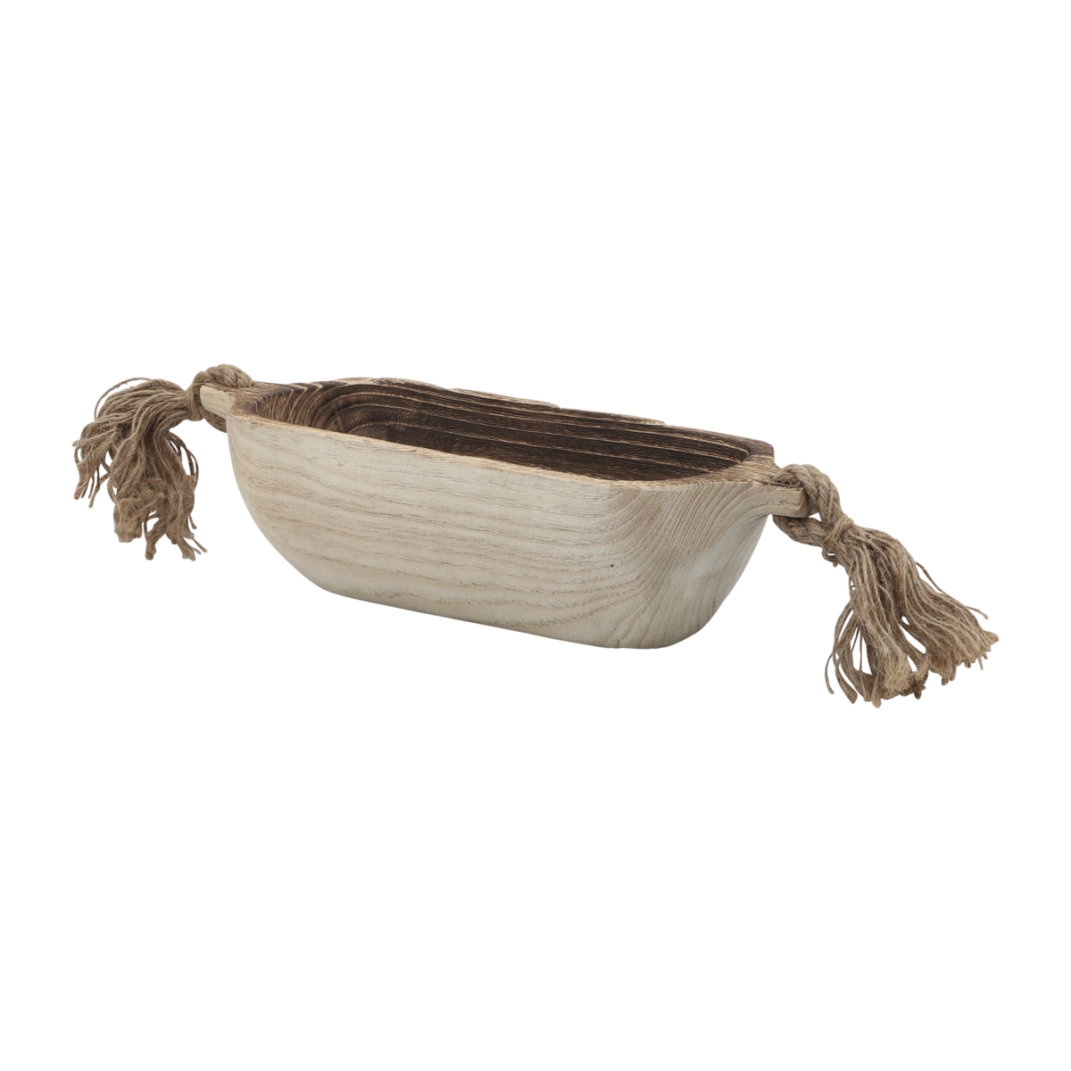 Picture of Sagebrook Home 17382 15 in. Wood Trays with Tassels, Natural & Brown